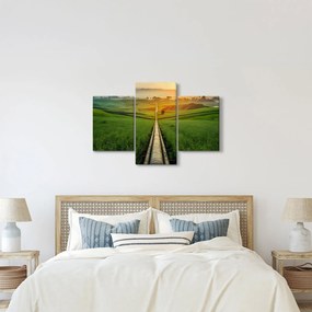 Obraz - Východ slnka nad údolím (90x60 cm)
