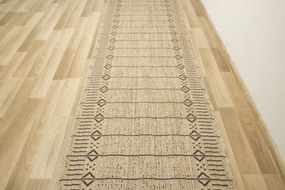 Šnúrkový behúň Terra Aztec Línie 04 béžový / grafitový