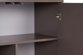 Dizajnová komoda Uchenna 180 cm mokka hnedá