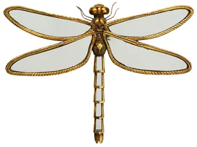 Dragonfly zrkadlo zlaté 45CM