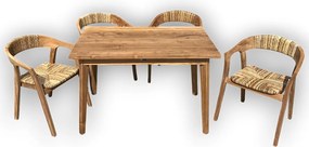 ROSARIO 120cm+ISABELLA SET - teakový nábytok