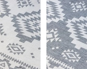 Obojstranný koberec Elle Decoration GEMINI Dynamic strieborný
