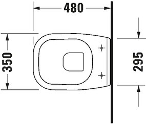 Duravit 22110900002 - Závesné WC D-CODE keramika/lesklá biela