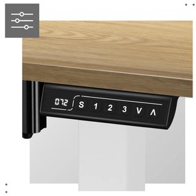 Elektricky nastaviteľný PC stolík Legend 7.0 (biela + craft). Akcia -20%. Vlastná spoľahlivá doprava až k Vám domov. 1087587