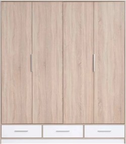 Šatník strieškou, dub / antracit