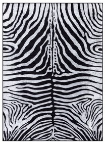 Koberec MIRO 51331.803 zebra, čierny / biely
