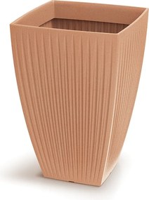 Vysoký kvetináč LATIE SQUAR I 40 cm terakota