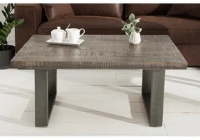 Konferenčný stôl 38661 100x60cm Drevo Mango šedý  - Komfort-nábytok