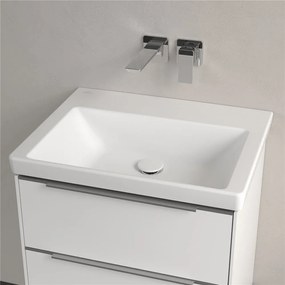 VILLEROY &amp; BOCH Subway 3.0 umývadlo na skrinku bez otvoru, bez prepadu, 600 x 470 mm, Stone White, s povrchom CeramicPlus, 4A7063RW