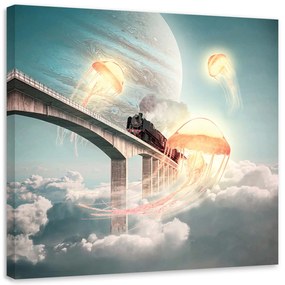 Gario Obraz na plátne Medúzy na oblohe - Zehem Chong Rozmery: 30 x 30 cm