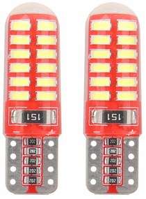 LED žiarovky CANBUS 24SMD 3014 T10e (W5W) SILCA White 12V