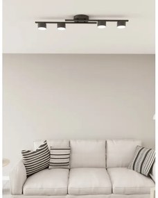 Stropné svietidlo FRAGMENT 4xGX53/12W/230V čierna