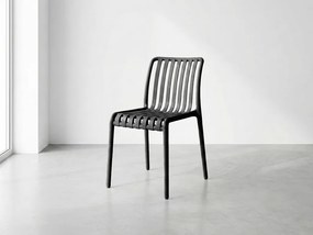 Plastová stolička TREGO, antracitová