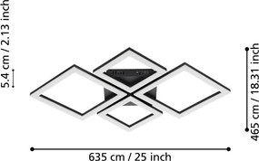 LED smart stropné svietidlo 42 W PARANDAY-Z – EGLO