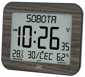 Digitálne hodiny rádiom riadené JVD DH9363.2, 22cm