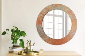 Okrúhle zrkadlo s potlačou Hrdzavý kov fi 50 cm