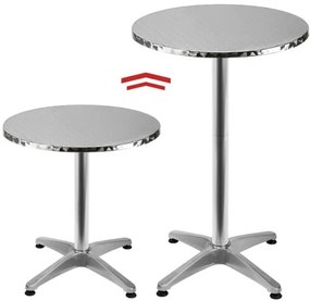 InternetovaZahrada Hliníkový barový stôl - Ø60 cm