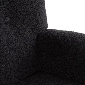Kreslo MOSS TEDDY BOUCLE čierne ALL 830599