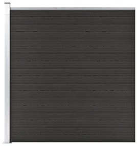 Plotový panel WPC 175x186 cm čierny