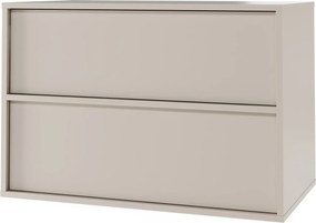 Závesná skrinka pod umývadlo Mossy s doskou 80 cm kašmírová