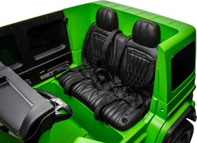 LEAN CARS Elektrické autíčko Mercedes G63 XXL zelené lakované 4x4