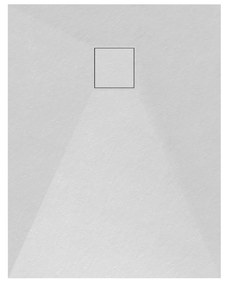 Erga Oldaf, SMC obdĺžniková sprchová vanička 70 x 90 cm, biela matná, ERG-GMA-OL-7090