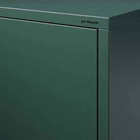 Nočný stolík MIA, 424 x 595 x 400 mm, Modern: fľaškovo zelená farba