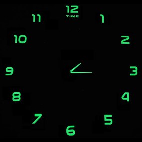 IKO Veľké fluorescenčné nástenné hodiny - 50-60cm