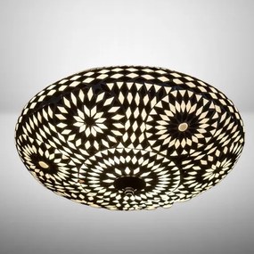 Stropné svietidlo orient stropnica mozaika Melon B&W Ø38