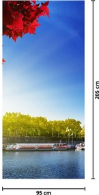 Fototapeta na dvere - Jeseň v Paríži (95x205cm)