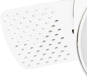 Moderné zapustené bodové svetlo biele GU10 AR111 okrúhle bez rámu - Oneon