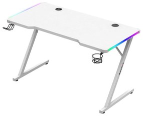 Huzaro Herný stôl Hero 2.5 s LED osvetlením - bílá