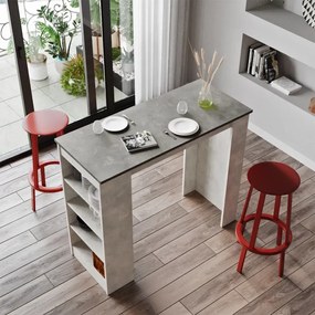 Barový pult Houseland Masasi betón/kameň