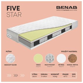 Matrac BENAB FIVE STAR, 80x200 cm,