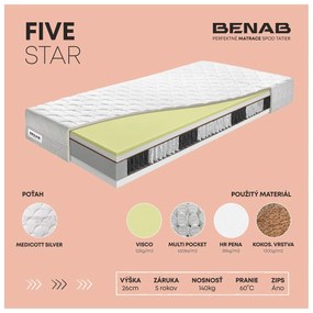 Matrac BENAB FIVE STAR, 90x200 cm,