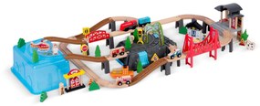 Drevené vláčikové mestečko RK-879, 100 ks. | Ricokids