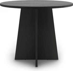 Okrúhly jedálenský stôl Merla 100 cm čierny