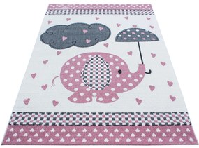 Ayyildiz Detský kusový koberec KIDS 0570, Ružová Rozmer koberca: 140 x 200 cm