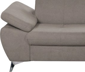 Dvojsedák Gisele, béžová taupe látka