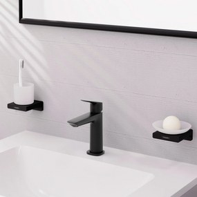 Hansgrohe Logis, páková umývadlová batéria 110 Fine CoolStart bez odtokovej súpravy, čierna matná, HAN-71255670