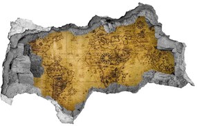 Samolepiaca diera na stenu Staré mapa sveta nd-b-74813931