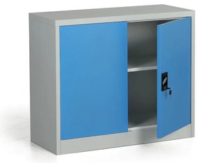Kovová spisová skriňa, demontovaná, 1 polica, 950 x 800 x 400 mm, modrá