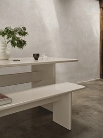 Ferm Living Kameninová váza Shell Pot Off White