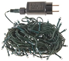 LED Vonkajšia vianočná reťaz 100xLED/8 funkcií 13m IP44 denní biela