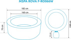 Mspa | Vírivý bazén MSPA Rova F-RO066W | 11400309