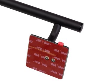 Tutumi Rea, kúpeľňový držiak na uteráky 45cm 3M 322194A, čierna matná, REA-77095