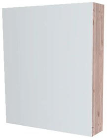 Mereo, Mereo Kúpeľňová zrkadlová skrinka 60 cm, galerka, 1x dvierka ľavá, Multidecor, Dub Nelson, MER-CN798G61DNLS