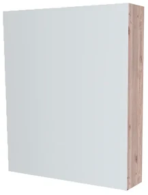 Mereo, Mereo Kúpeľňová zrkadlová skrinka 60 cm, galerka, 1x dvierka ľavá, Multidecor, Dub Nelson, MER-CN798G61DNLS