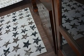 Kusový koberec LISBOA 27219/975 hviezda hnedý
