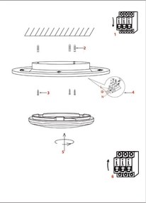 TOP LIGHT Svetlo nástenné-stropné Norman 40C RC, Čierna